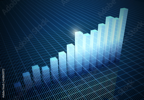 Obraz na płótnie histograms rising