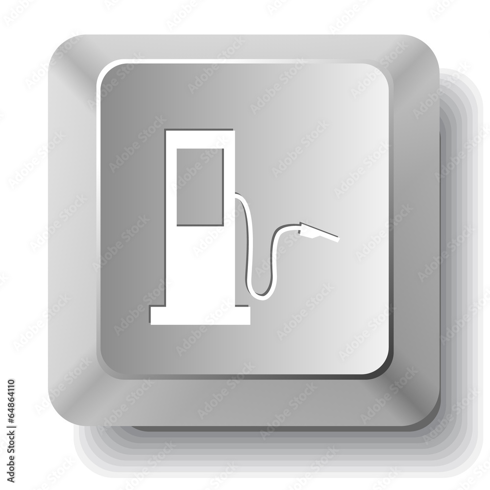 Fueling station. Vector computer key. Fueling station. Vector computer key.