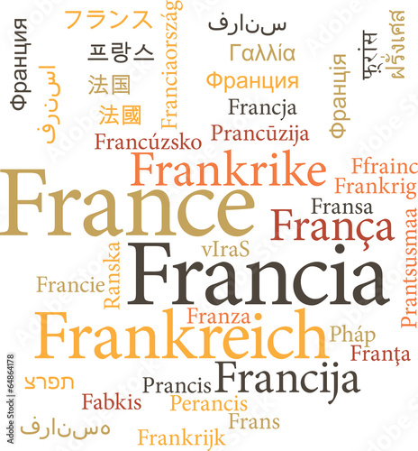 the France in word clouds