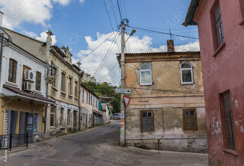 Old street in the center of Bakhchisaray