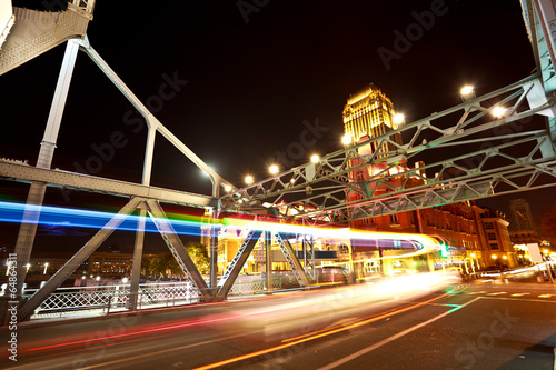 Fototapeta Historic bridge of night