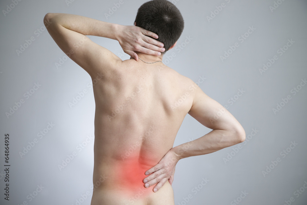 Obraz premium Pain in a body of the man