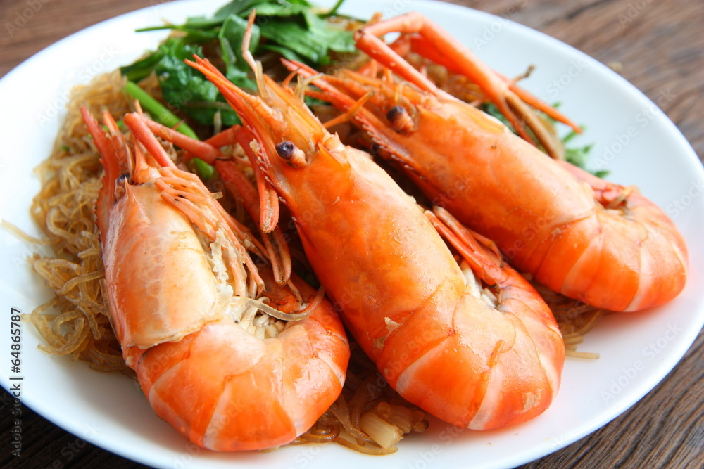 Shrimp vermicelli. Thai food Shrimp vermicelli. Thai food