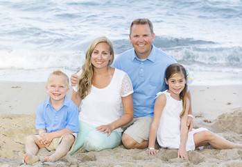 Beautiful young family Portrait