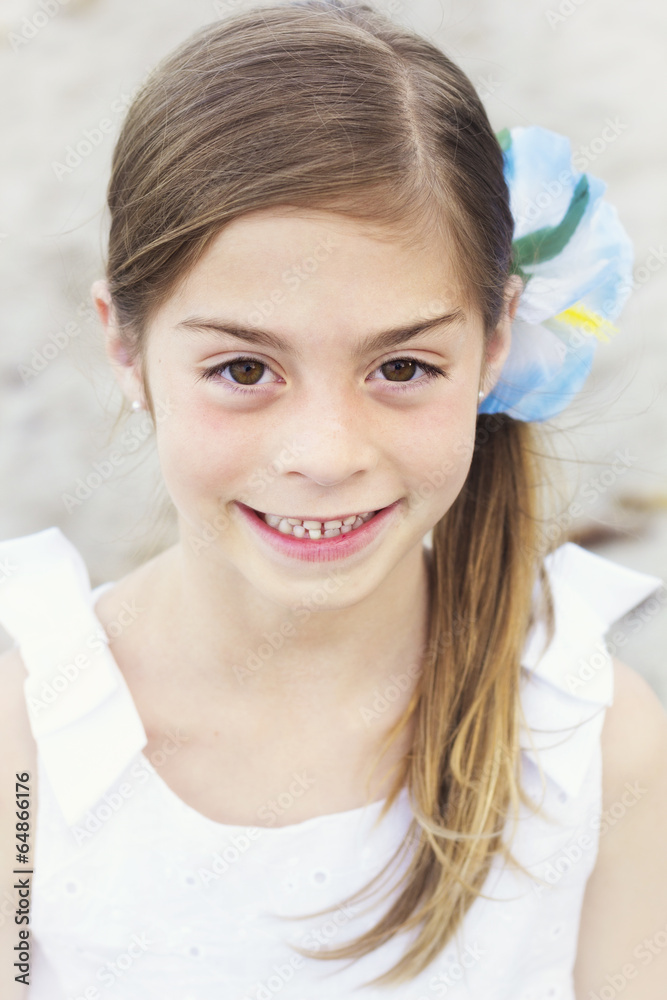 Fototapeta premium Beautiful Little girl Portrait Outdoors