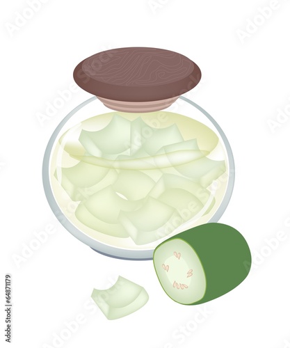 A Jar of Delicious Pikled Winter Melon