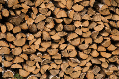 Holzstapel  Brennholz