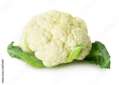 cauliflower  on the white background