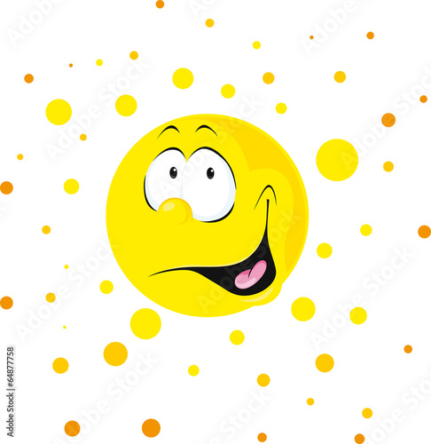 smiling shining sun cartoon