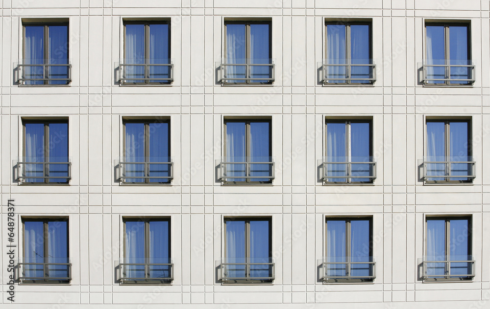 Pattern of windows room in building