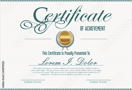 Certificate template