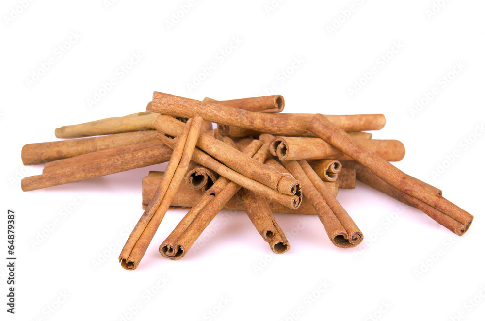 cinnamon sticks on white background cinnamon sticks on white background