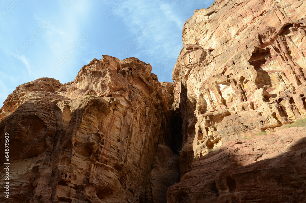 Jordan, Petra. Rocks in the gorge