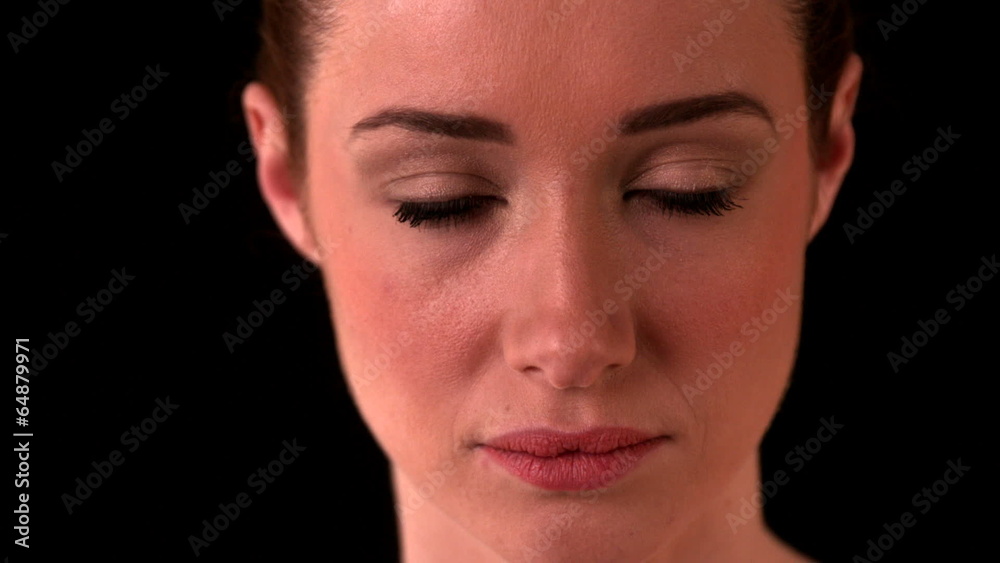 Beautiful brunette looking at camera Beautiful brunette looking at camera