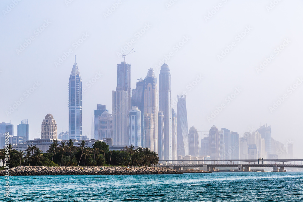 Fototapeta premium Dubai Marina cityscape, UAE