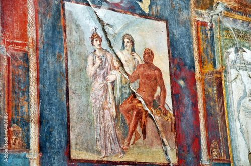 Ercolano, scavi archeologici - affreschi photo