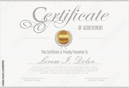 Certificate template