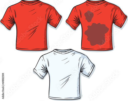 Stained t-shirt