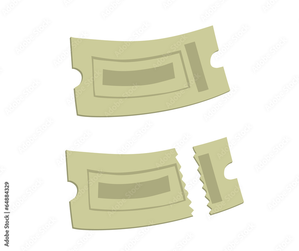 Ticket cartoon