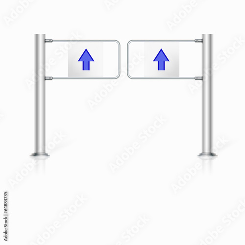 Illustration of turnstile