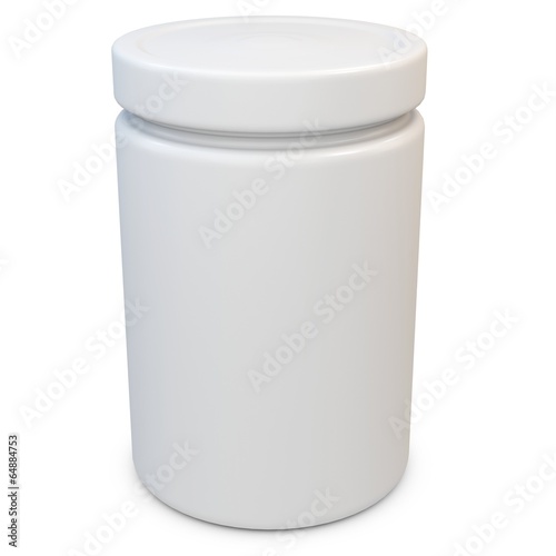 3d blank plastic container