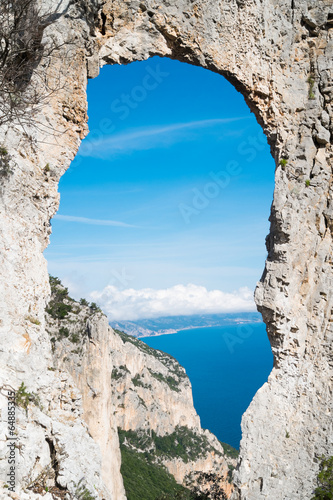 Natural arch in Sardinia