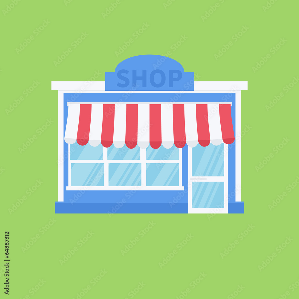 Flat buildung illustration Flat buildung illustration