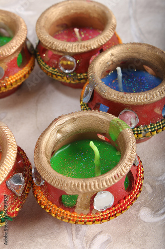 indian decorative candle pot