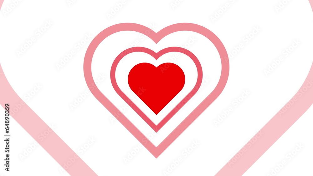 Pulsing Heart Love Concept Pulsing Heart Love Concept