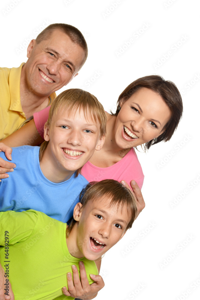 Good family in bright Good family in bright