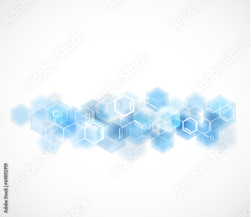 chemical and molecular concept template background, Vector