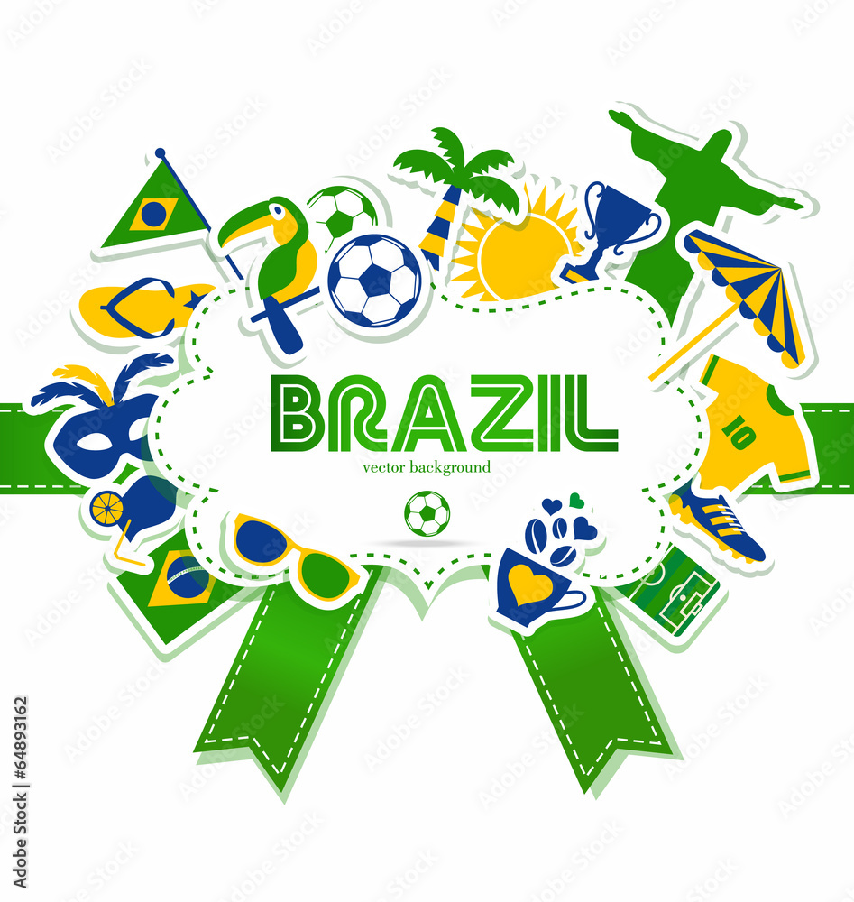 Brazil background.