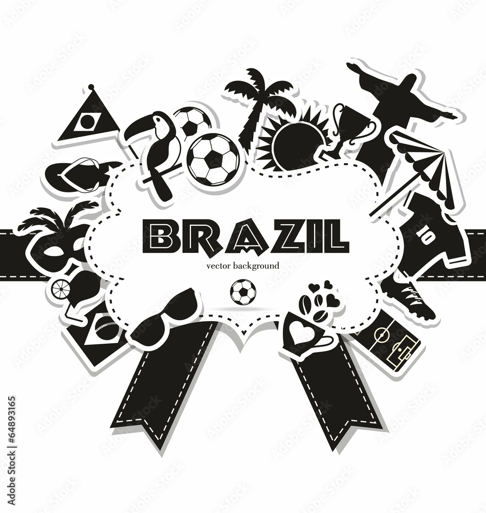 Vector Illustration of Brazil