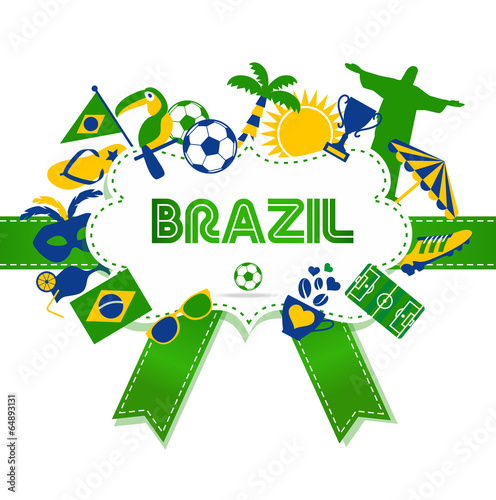 Brazil background.