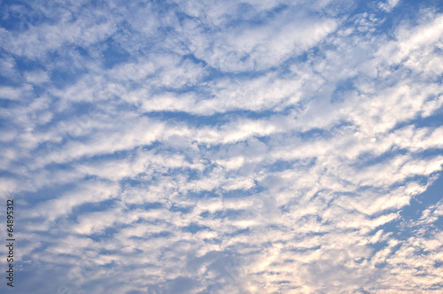 Cloud pattern and blue sky