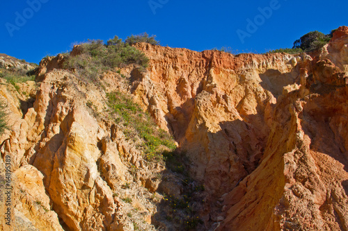 Erosion near the coast of the Algarve, Portugal