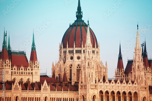 Parliament cupola in Budapest, Hungary