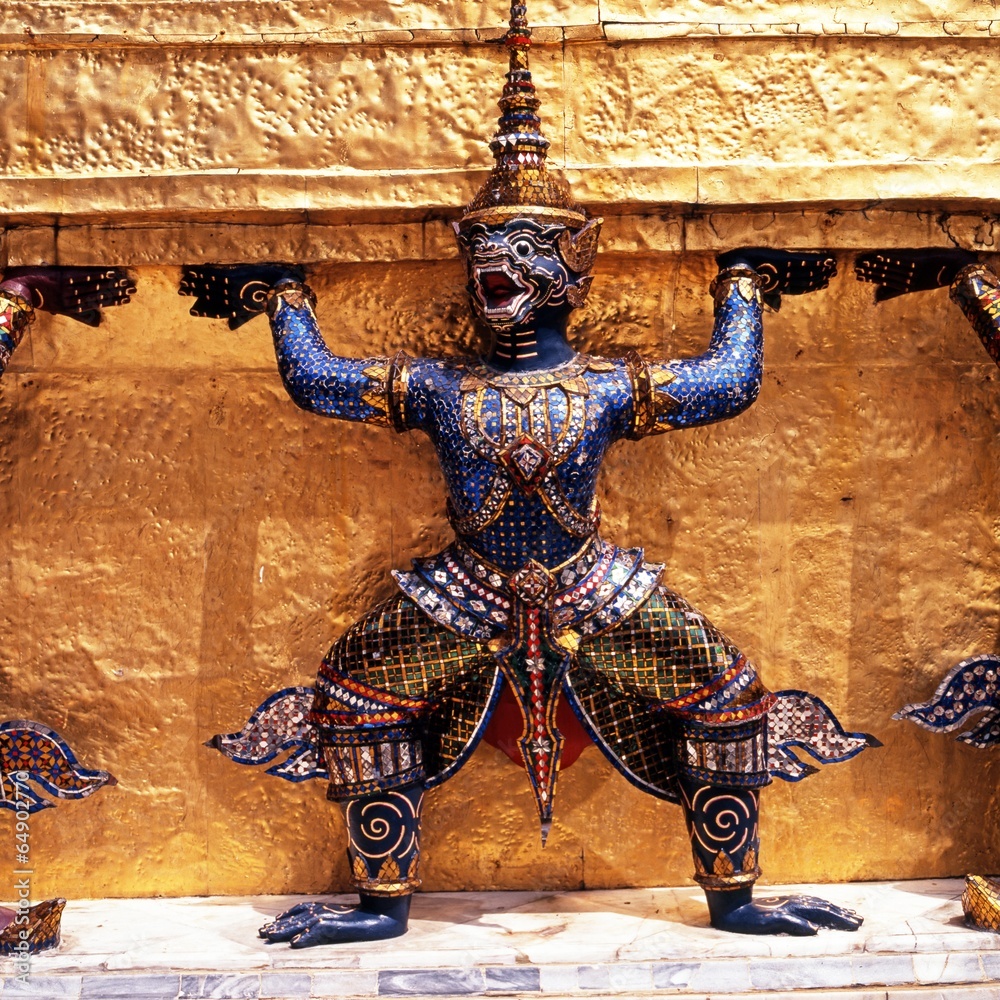 Demon statue, Grand Palace, Bangkok © Arena Photo UK