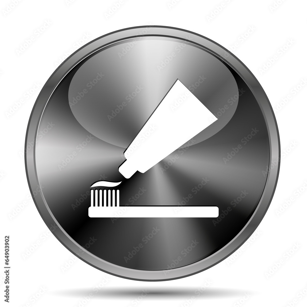 Tooth paste and brush icon Tooth paste and brush icon