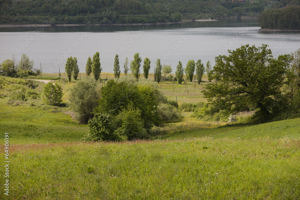 Obraz premium landscape lake