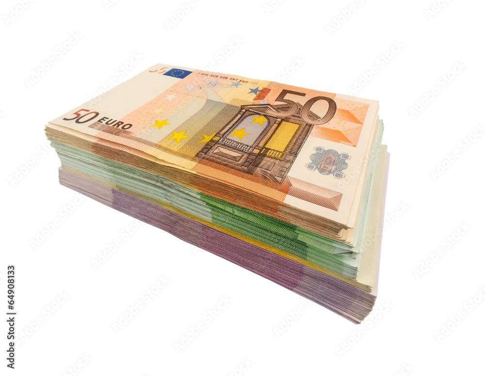 Viele verschiedene Euro-Geldscheine Viele verschiedene Euro-Geldscheine