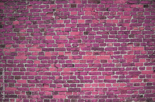 Pink / cerise brick wall (background, wallpaper, bricks)