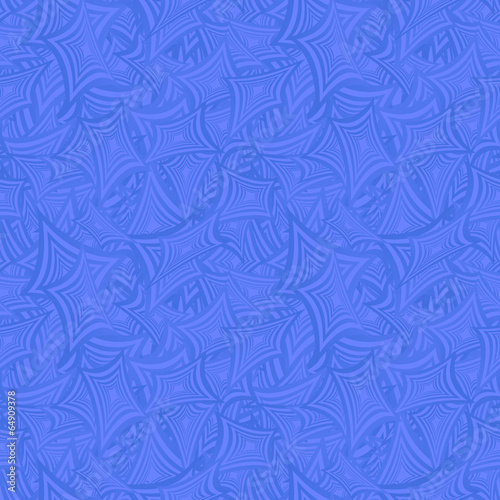 Azure seamless curved shape pattern background