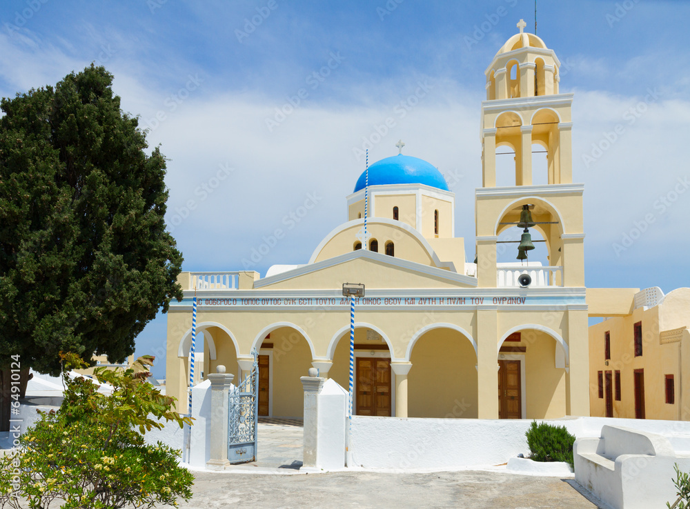 The Church of St. George in Oia, Santorini.