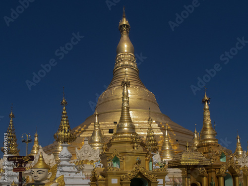 Shwedagon  Yangon  Myanmar  Burma.
