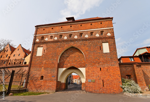 Monastery Gate (XIV c.) of Torun town, Poland