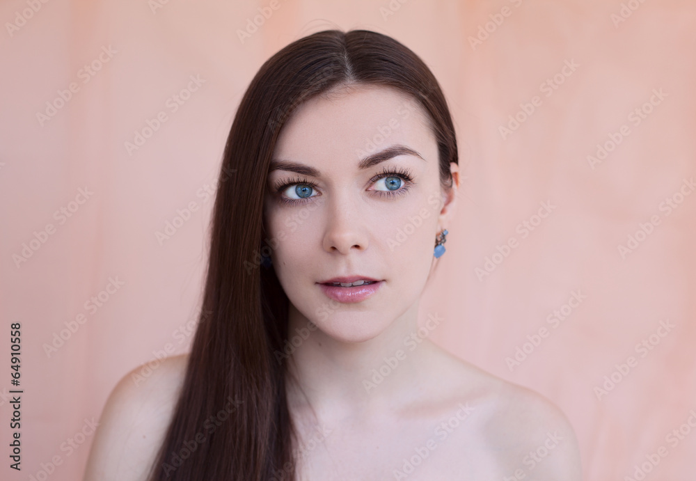 Beautiful young woman with natural daily makeup beauty concept Beautiful young woman with natural daily makeup beauty concept