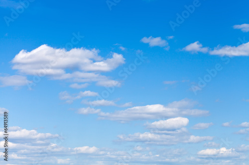 Fototapeta Naklejka Na Ścianę i Meble -  little light clouds in blue sky