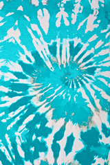 turquoise blue and white tie dye fabric texture background
