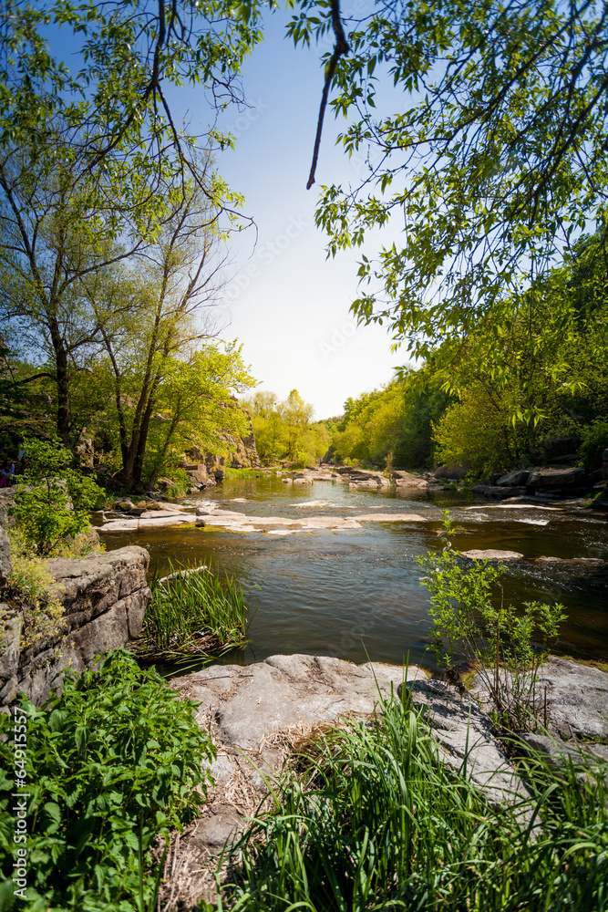 landscape of beautiful river in forest at summer landscape of beautiful river in forest at summer